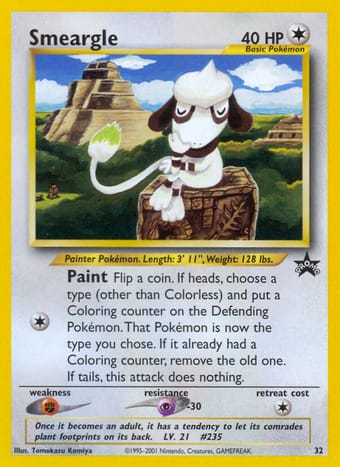 Smeargle Wizards Black Star Promos Pokemon Card