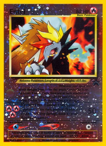 Entei Wizards Black Star Promos Pokemon Card