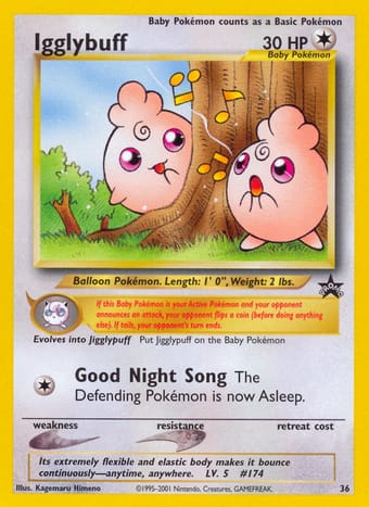 Igglybuff Wizards Black Star Promos Pokemon Card