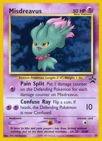 Misdreavus Wizards Black Star Promos Pokemon Card