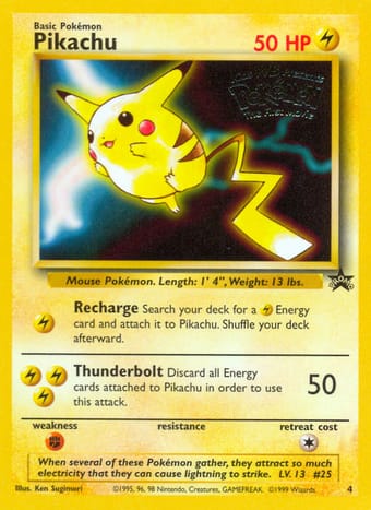 Pikachu Wizards Black Star Promos Pokemon Card