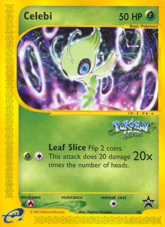 Celebi Wizards Black Star Promos Pokemon Card