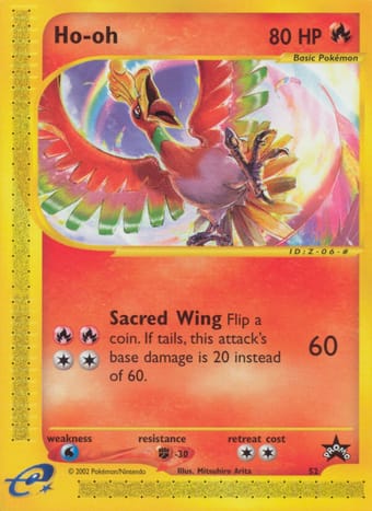 Ho-oh Wizards Black Star Promos Pokemon Card