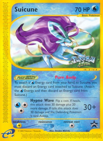 Suicune Wizards Black Star Promos Pokemon Card
