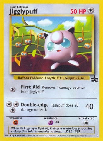 Jigglypuff Wizards Black Star Promos Pokemon Card
