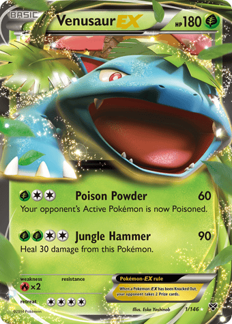 Venusaur-EX XY Pokemon Card
