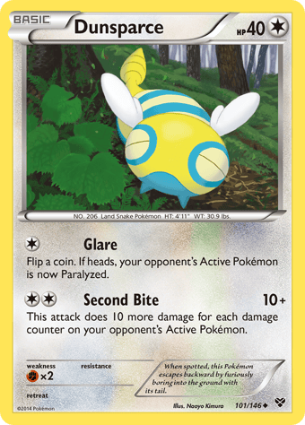 Dunsparce XY Pokemon Card