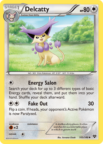 Delcatty XY Pokemon Card