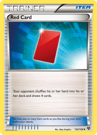 Red Card XY Pokemon Card