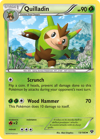 Quilladin XY Pokemon Card