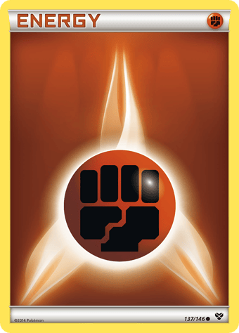 Fighting Energy XY Pokemon Card