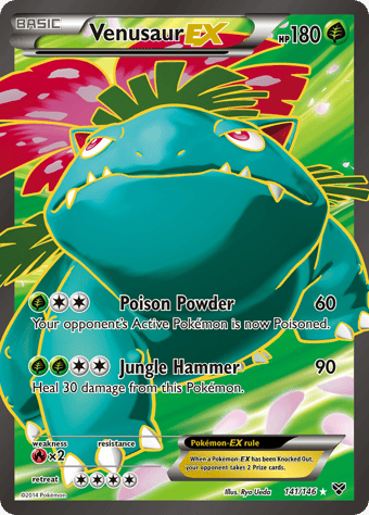 Venusaur-EX XY Pokemon Card