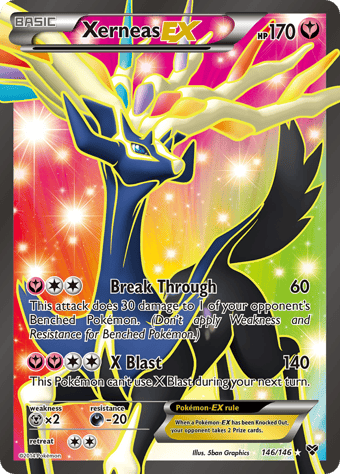 Xerneas-EX XY Pokemon Card