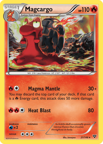 Magcargo XY Pokemon Card