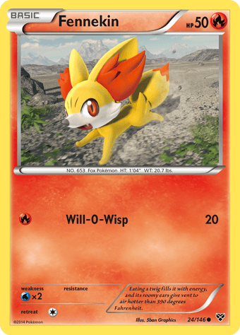Fennekin XY Pokemon Card