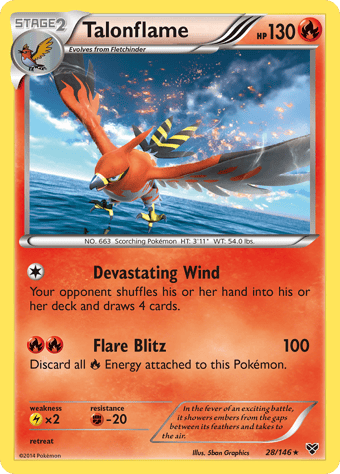 Talonflame XY Pokemon Card