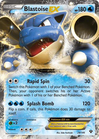 Blastoise-EX XY Pokemon Card