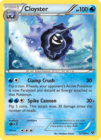 Cloyster XY Pokemon Card