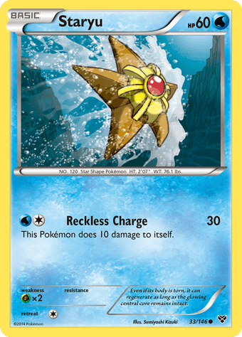Staryu XY Pokemon Card