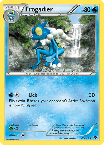 Frogadier XY Pokemon Card