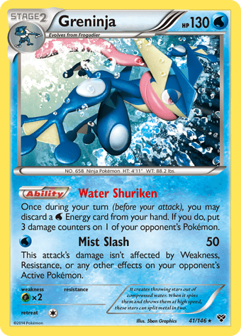 Greninja XY Pokemon Card
