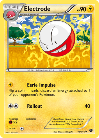 Electrode XY Pokemon Card