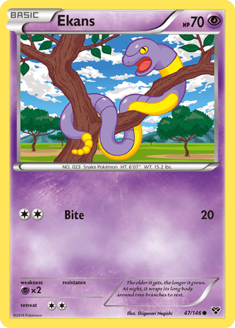 Ekans XY Pokemon Card