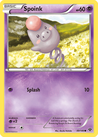 Spoink XY Pokemon Card
