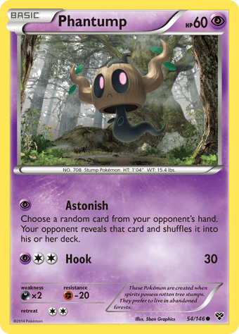 Phantump XY Pokemon Card