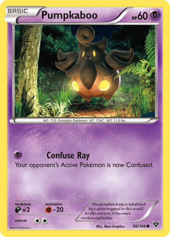 Pumpkaboo XY Pokemon Card