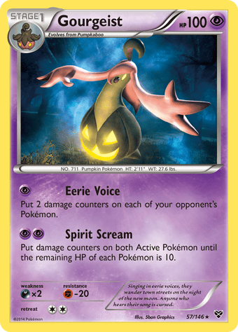 Gourgeist XY Pokemon Card