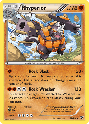 Rhyperior XY Pokemon Card