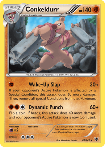 Conkeldurr XY Pokemon Card