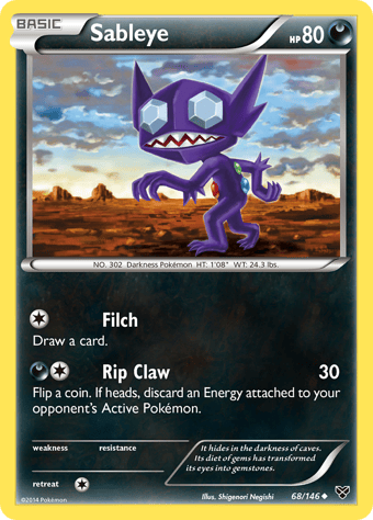 Sableye XY Pokemon Card