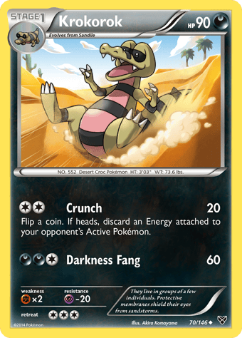 Krokorok XY Pokemon Card