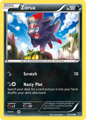 Zorua XY Pokemon Card