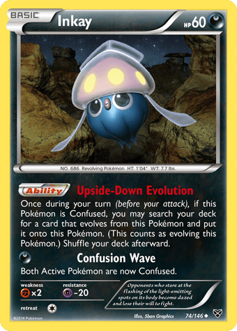 Inkay XY Pokemon Card