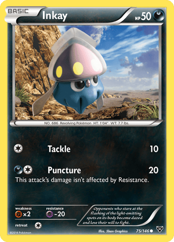 Inkay XY Pokemon Card