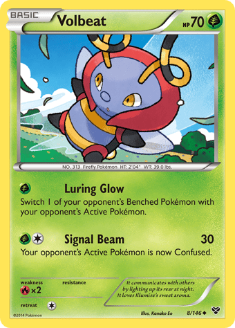 Volbeat XY Pokemon Card