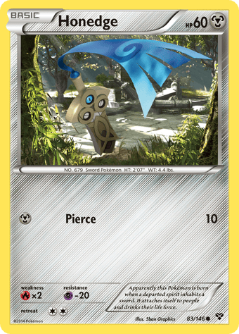 Honedge XY Pokemon Card