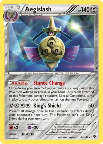 Aegislash XY Pokemon Card