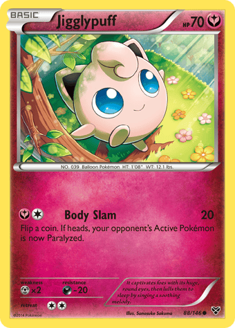 Jigglypuff XY Pokemon Card