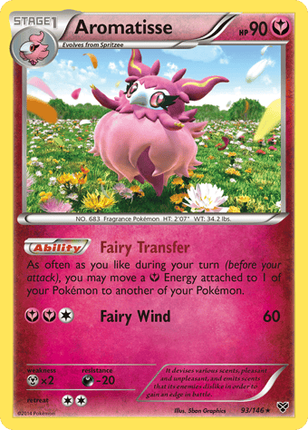 Aromatisse XY Pokemon Card