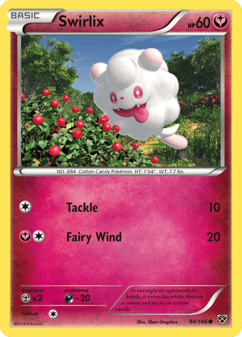 Swirlix XY Pokemon Card