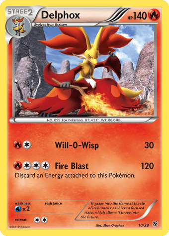 Delphox Kalos Starter Set Pokemon Card