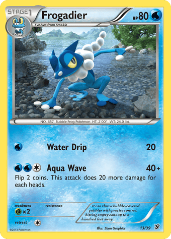 Frogadier Kalos Starter Set Pokemon Card