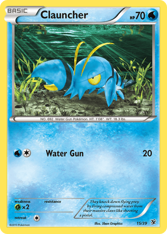 Clauncher Kalos Starter Set Pokemon Card