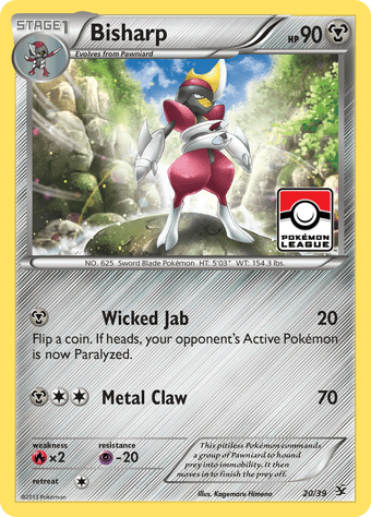 Bisharp Kalos Starter Set Pokemon Card