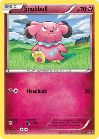 Snubbull Kalos Starter Set Pokemon Card
