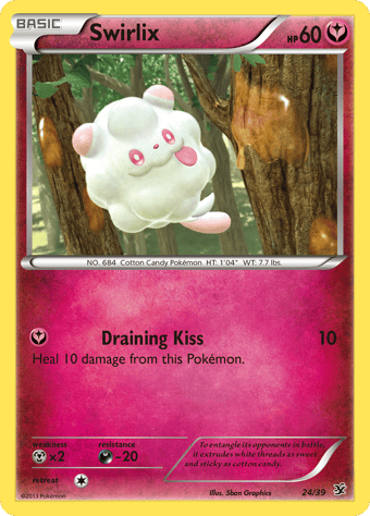Swirlix Kalos Starter Set Pokemon Card